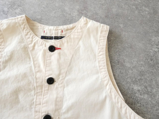 NATURAL LAUNDRY(ナチュラルランドリー) ウォッシュドツイルヘムノッチVベストの商品画像32