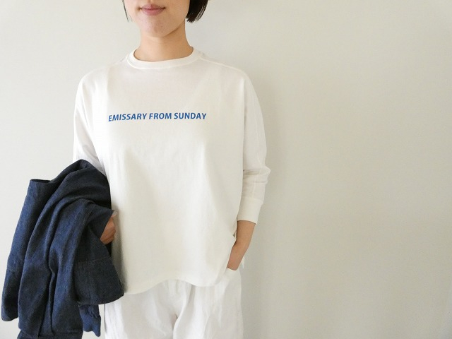 BLUE LAKE MARKET(ブルーレイクマーケット) 天竺ドルマンスリーブプリントプルオーバーの商品画像2