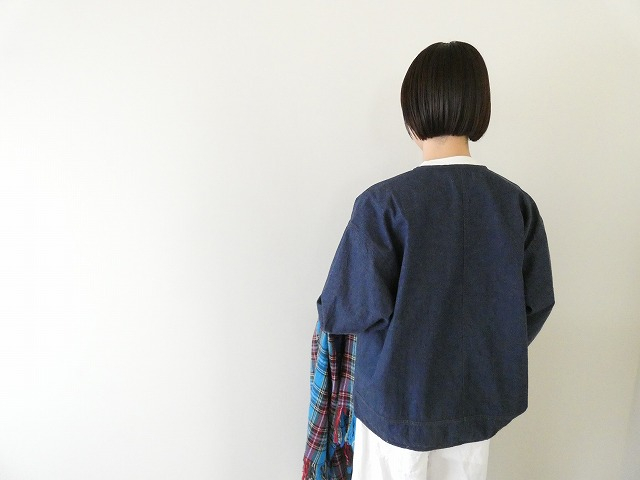 BLUE LAKE MARKET(ブルーレイクマーケット) 配色ステッチ8ozデニムジャケットの商品画像4