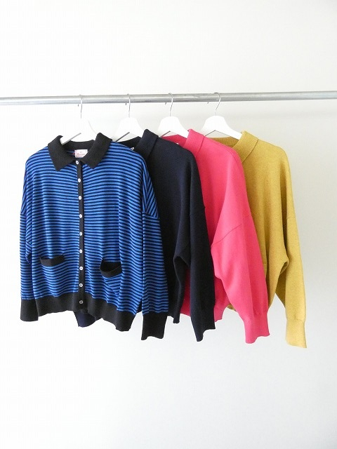 mao made(マオメイド) やわらかコットンゆったりサイズの衿付きカーディガンの商品画像3