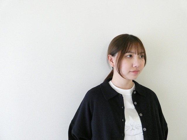 mao made(マオメイド) やわらかコットンゆったりサイズの衿付きカーディガンの商品画像4