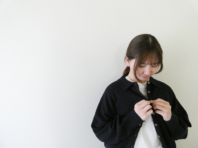 mao made(マオメイド) やわらかコットンゆったりサイズの衿付きカーディガンの商品画像5