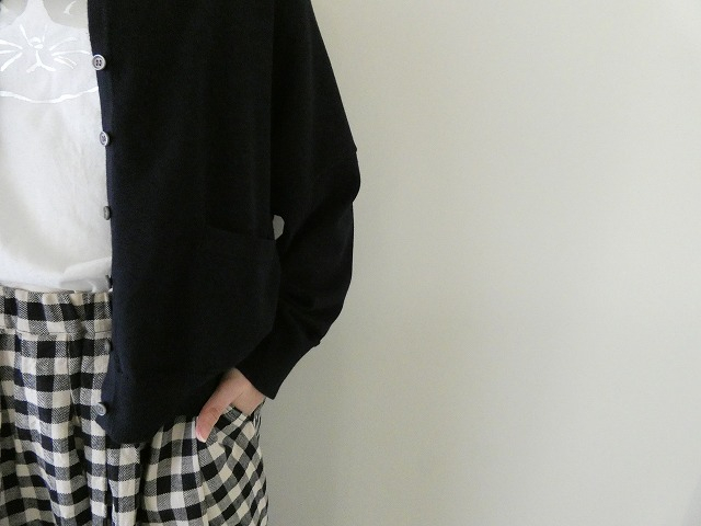 mao made(マオメイド) やわらかコットンゆったりサイズの衿付きカーディガンの商品画像6