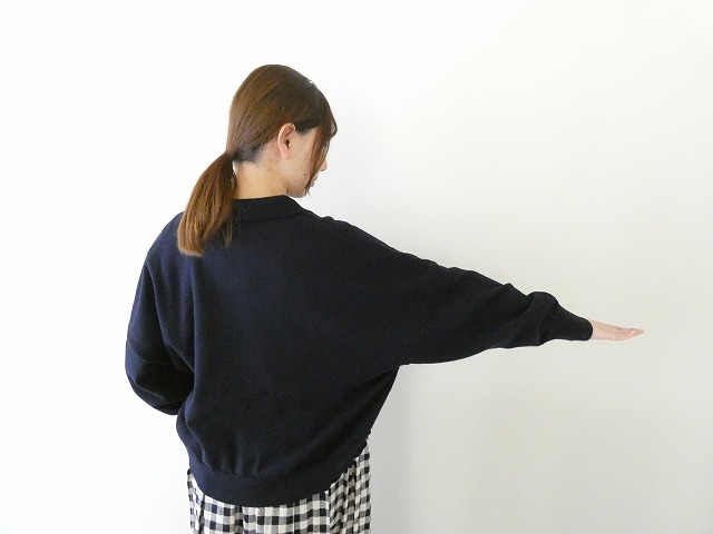 mao made(マオメイド) やわらかコットンゆったりサイズの衿付きカーディガンの商品画像7