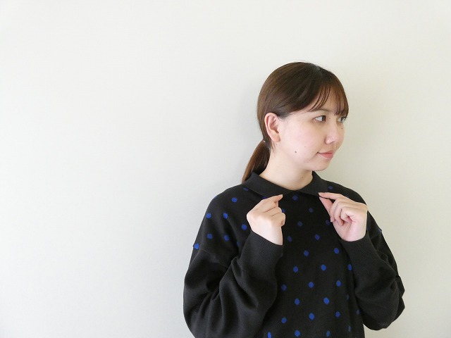 mao made(マオメイド) ちょこっと衿ドットWジャガードプルオーバーの商品画像2