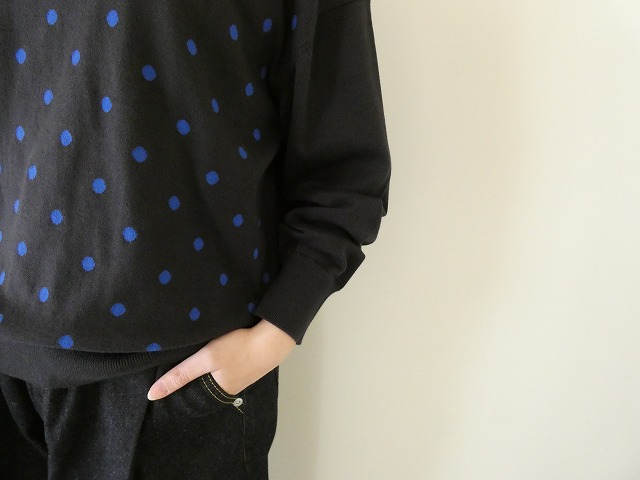 mao made(マオメイド) ちょこっと衿ドットWジャガードプルオーバーの商品画像3