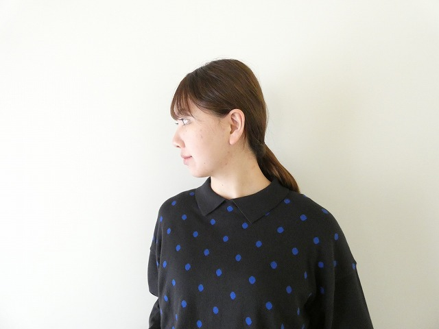 mao made(マオメイド) ちょこっと衿ドットWジャガードプルオーバーの商品画像5