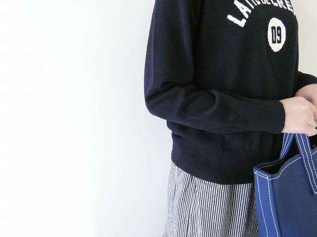 mao made(マオメイド) やわらかコットンロゴWジャガードプルオーバーの商品画像4