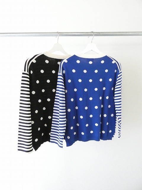 mao made(マオメイド) やわらかコットンしましま&みずたまパターンミックスプルオーバーの商品画像10