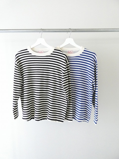 mao made(マオメイド) やわらかコットンしましま&みずたまパターンミックスプルオーバーの商品画像4