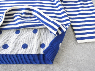 mao made(マオメイド) やわらかコットンしましま&みずたまパターンミックスプルオーバーの商品画像47