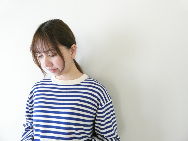 mao made(マオメイド) やわらかコットンしましま&みずたまパターンミックスプルオーバーの商品画像6