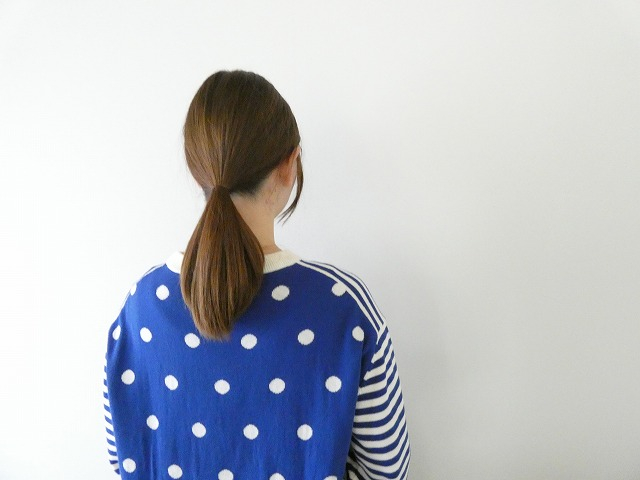 mao made(マオメイド) やわらかコットンしましま&みずたまパターンミックスプルオーバーの商品画像8