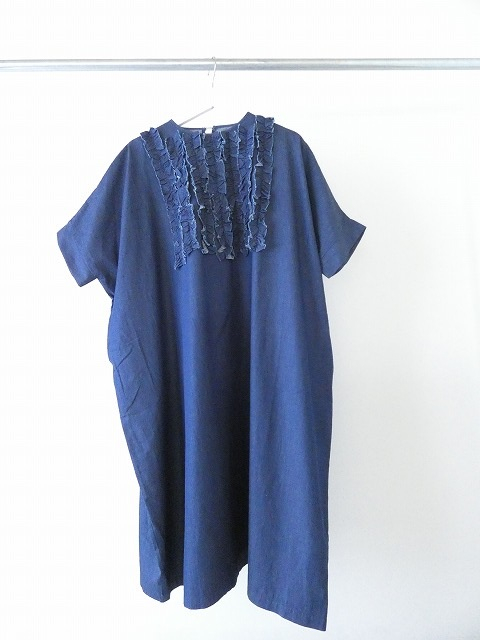 mao made(マオメイド) ライトオンスデニムフリルワイドワンピースの商品画像10