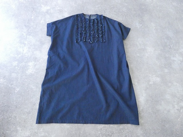 mao made(マオメイド) ライトオンスデニムフリルワイドワンピースの商品画像11