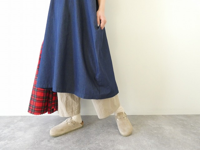 mao made(マオメイド) ライトオンスデニムフリルワイドワンピースの商品画像6