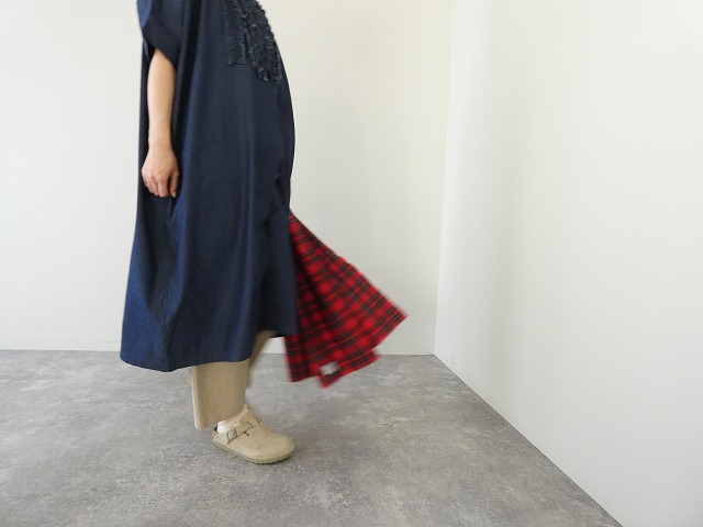 mao made(マオメイド) ライトオンスデニムフリルワイドワンピースの商品画像7