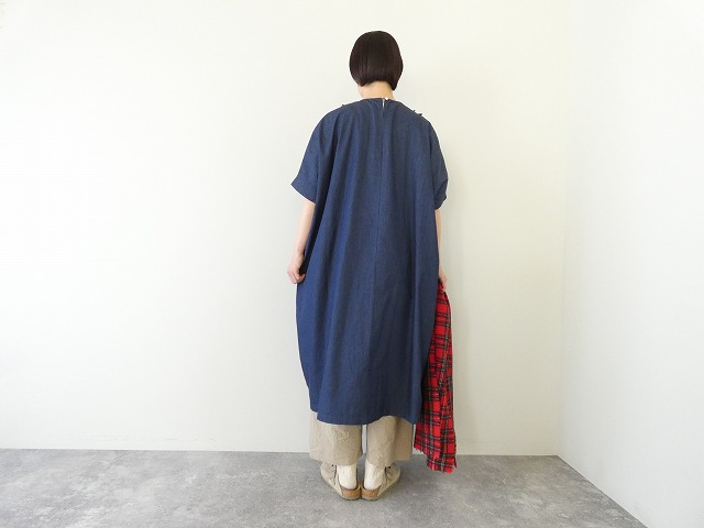 mao made(マオメイド) ライトオンスデニムフリルワイドワンピースの商品画像9