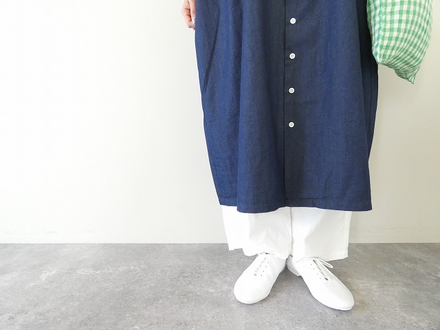 mao made(マオメイド) ライトオンスデニム2WAYラウンドカラー5分袖ワンピースの商品画像4