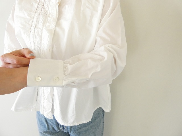 MidiUmi(ミディウミ) フロントフリルレースシャツの商品画像6