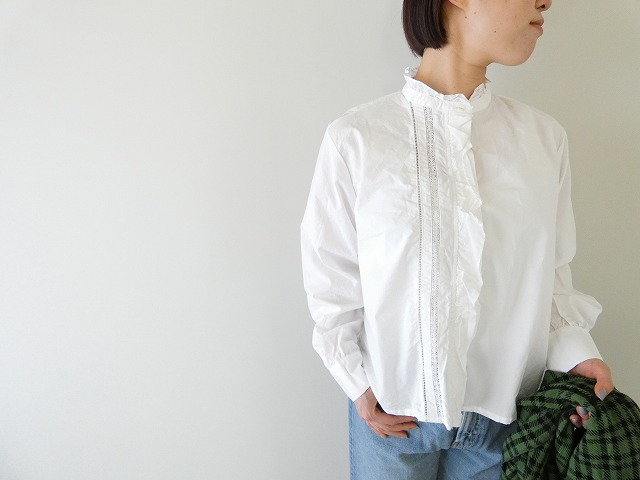 MidiUmi(ミディウミ) フロントフリルレースシャツの商品画像9