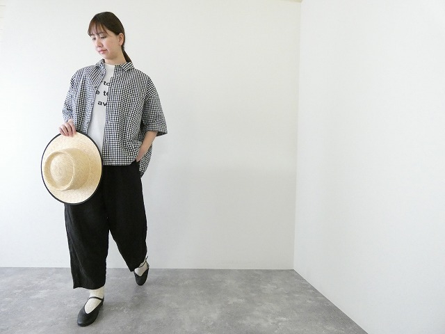 prit(プリット) フレンチリネンキャンバスワンタックバギーパンツの商品画像1