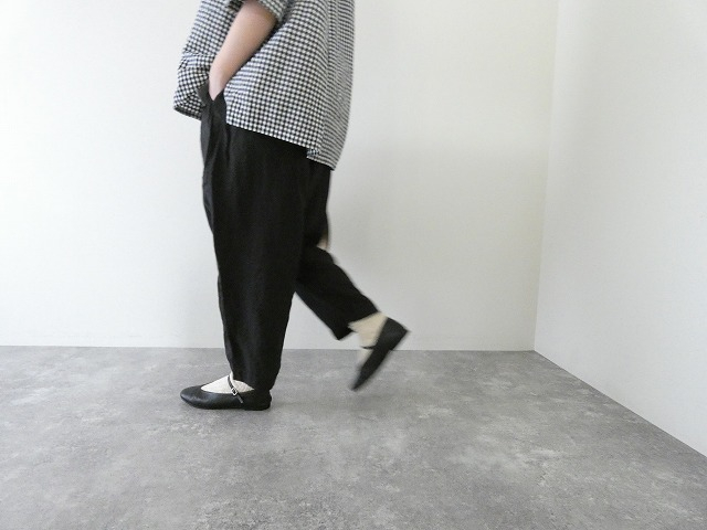 prit(プリット) フレンチリネンキャンバスワンタックバギーパンツの商品画像5