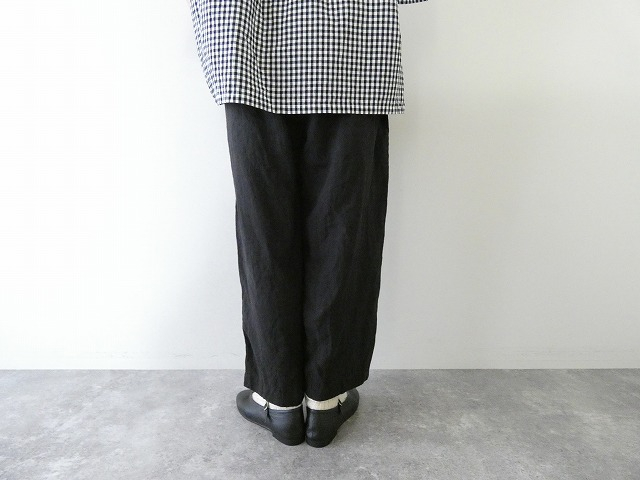 prit(プリット) フレンチリネンキャンバスワンタックバギーパンツの商品画像7