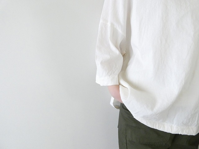 prit(プリット) リネンレーヨンストレッチ7分袖裾ヒモプルオーバーの商品画像6