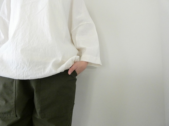 prit(プリット) リネンレーヨンストレッチ7分袖裾ヒモプルオーバーの商品画像7