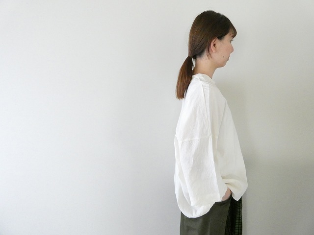 prit(プリット) リネンレーヨンストレッチ7分袖裾ヒモプルオーバーの商品画像9