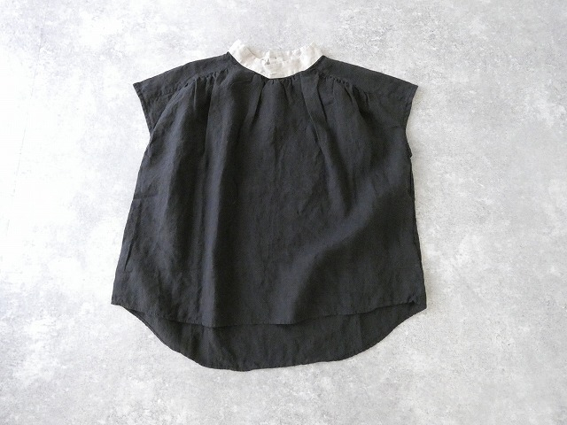 prit(プリット) フレンチリネンキャンバスクレリックスリーブレスプルオーバーの商品画像12