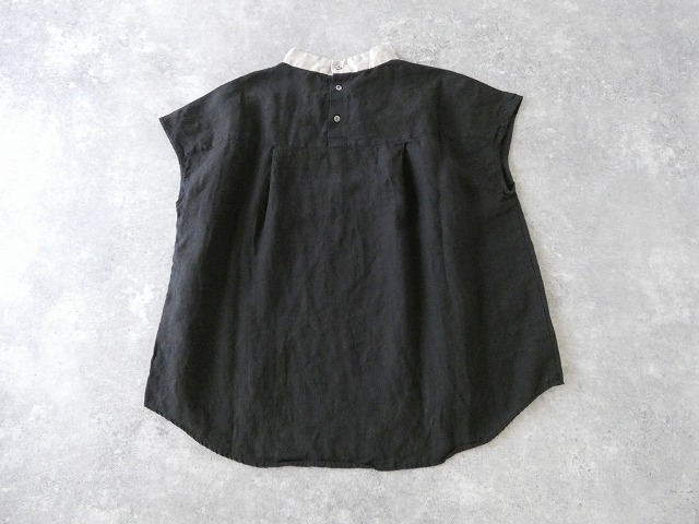 prit(プリット) フレンチリネンキャンバスクレリックスリーブレスプルオーバーの商品画像14