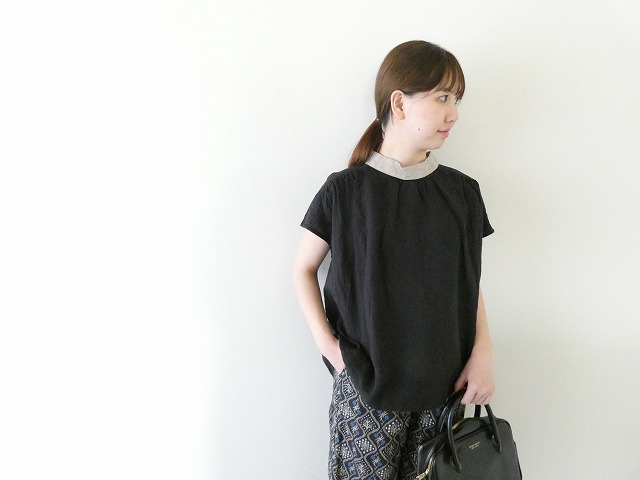 prit(プリット) フレンチリネンキャンバスクレリックスリーブレスプルオーバーの商品画像4