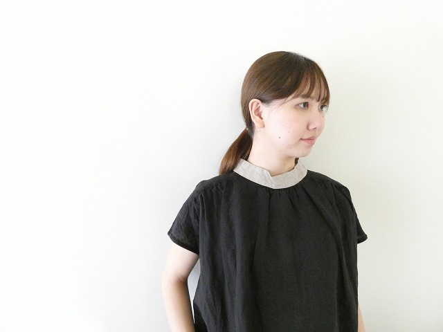 prit(プリット) フレンチリネンキャンバスクレリックスリーブレスプルオーバーの商品画像5