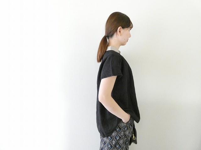 prit(プリット) フレンチリネンキャンバスクレリックスリーブレスプルオーバーの商品画像9