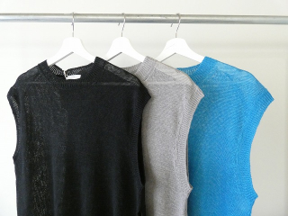 prit(プリット) リネン7G天竺編みクルーネックベストの商品画像16