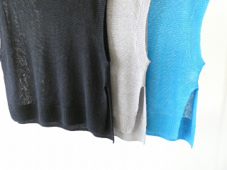 prit(プリット) リネン7G天竺編みクルーネックベストの商品画像17