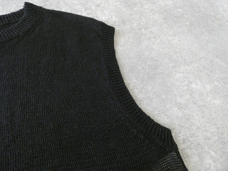 prit(プリット) リネン7G天竺編みクルーネックベストの商品画像46