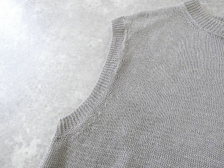 prit(プリット) リネン7G天竺編みクルーネックベストの商品画像59