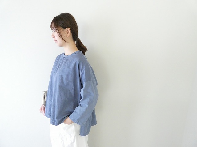 prit(プリット) サイロプレミアム×ブロード切替7分袖ビッグプルオーバーの商品画像1