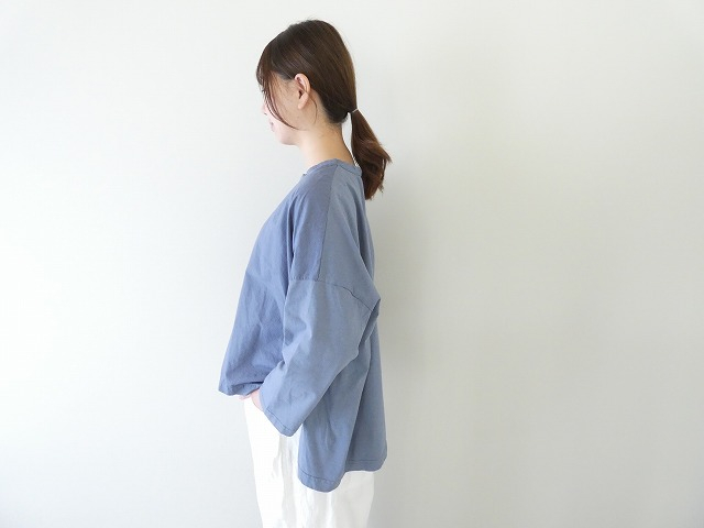 prit(プリット) サイロプレミアム×ブロード切替7分袖ビッグプルオーバーの商品画像5