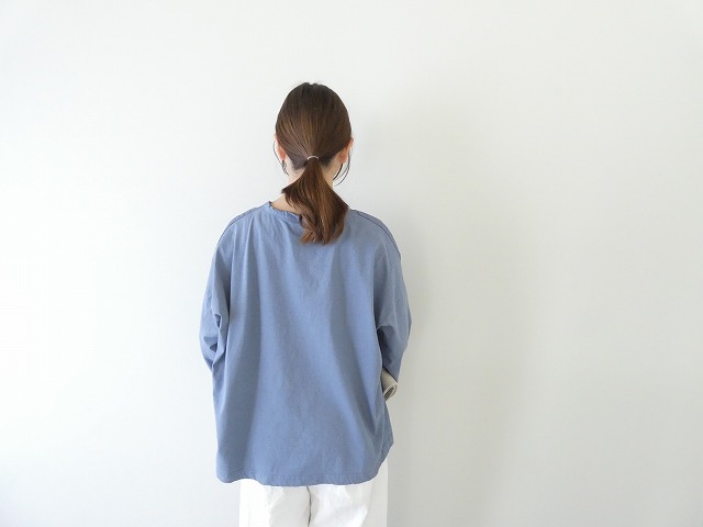 prit(プリット) サイロプレミアム×ブロード切替7分袖ビッグプルオーバーの商品画像6