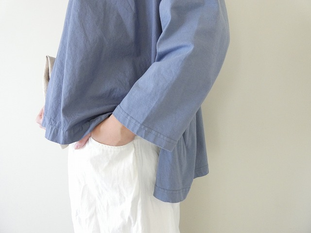 prit(プリット) サイロプレミアム×ブロード切替7分袖ビッグプルオーバーの商品画像8