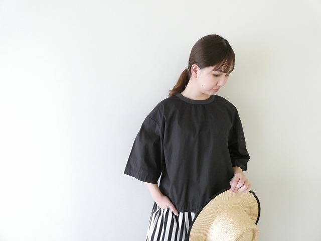 prit(プリット) サイロプレミアム×ブロード切替5分袖ビッグスリーブTの商品画像2