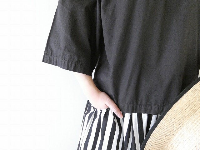 prit(プリット) サイロプレミアム×ブロード切替5分袖ビッグスリーブTの商品画像7