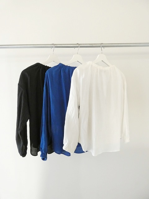 SSC リネンゴムネック長袖ブラウスの商品画像10