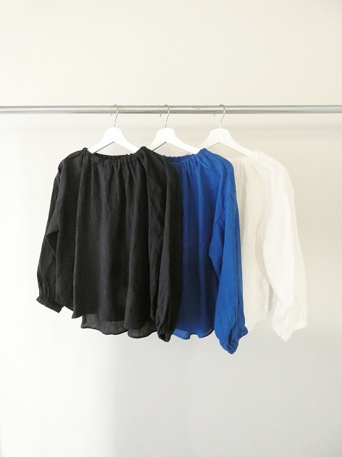 SSC リネンゴムネック長袖ブラウスの商品画像3