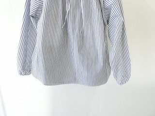 SSC 先染めタイプライターストライプ衿リボン通し長袖ブラウスの商品画像22