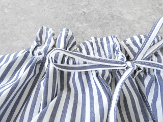 SSC 先染めタイプライターストライプ衿リボン通し長袖ブラウスの商品画像25